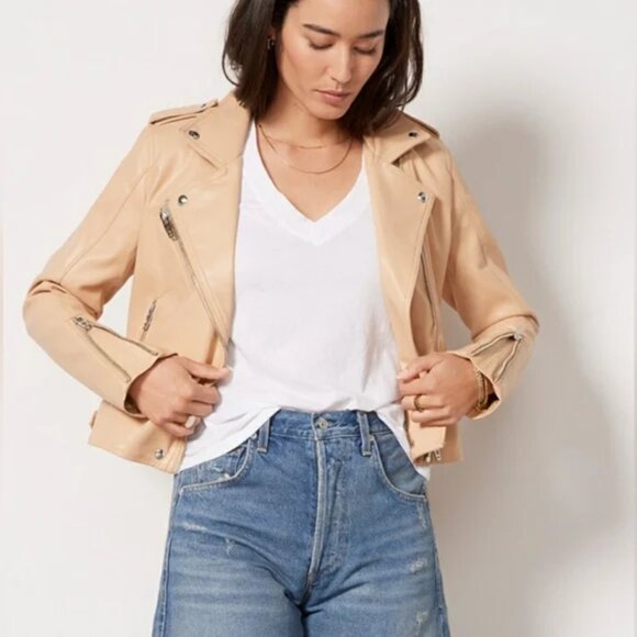 NEW NWT Blank NYC “Head to Toe” Vegan Leather Quilted Moto Jacket XS - Picture 5 of 16